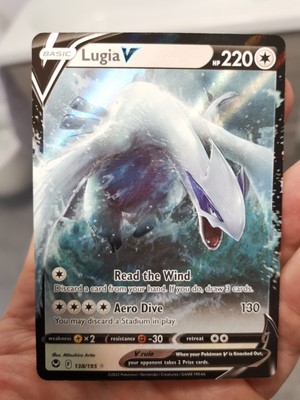 POKÉMON TCG LUGIA V Silver Tempest 138/195 Holo Ultra Rare $23.17