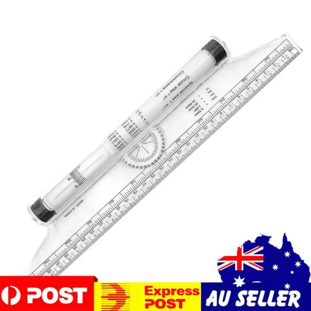 30CM ANGLE PARALLEL Ruler Rolling Ruler Multi-Function Drawing Design Ruler  Tool $10.59 - PicClick AU