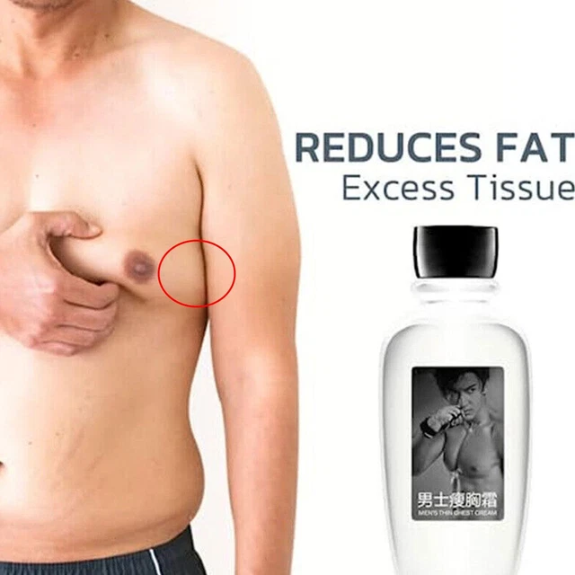 Aceite de masaje de reducción de pecho, crema estiradora de senos para hombre