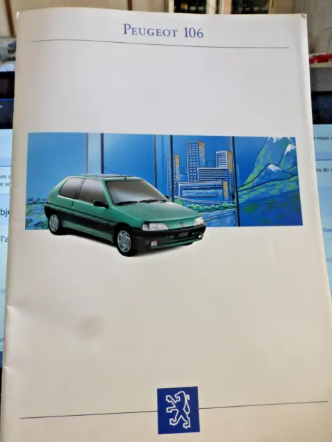 PEUGEOT 106 sales brochure commerciale prospekt 44 p en Allemand German AM 1993