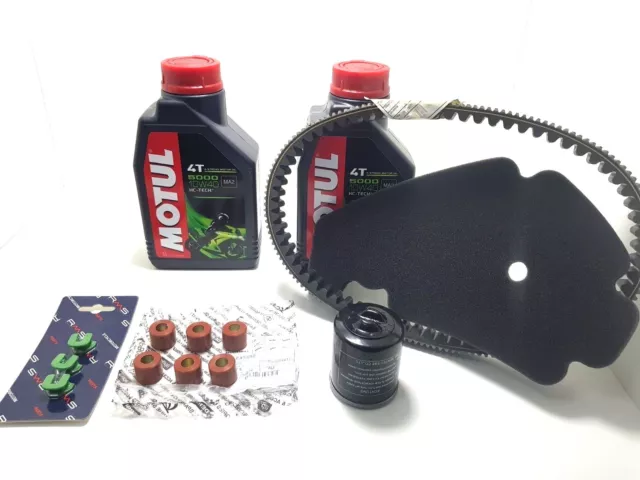 kit tagliando APRILIA SR MAX 300 CINGHIA RULLI OLIO FILTRI 2011 2012 2013 2014