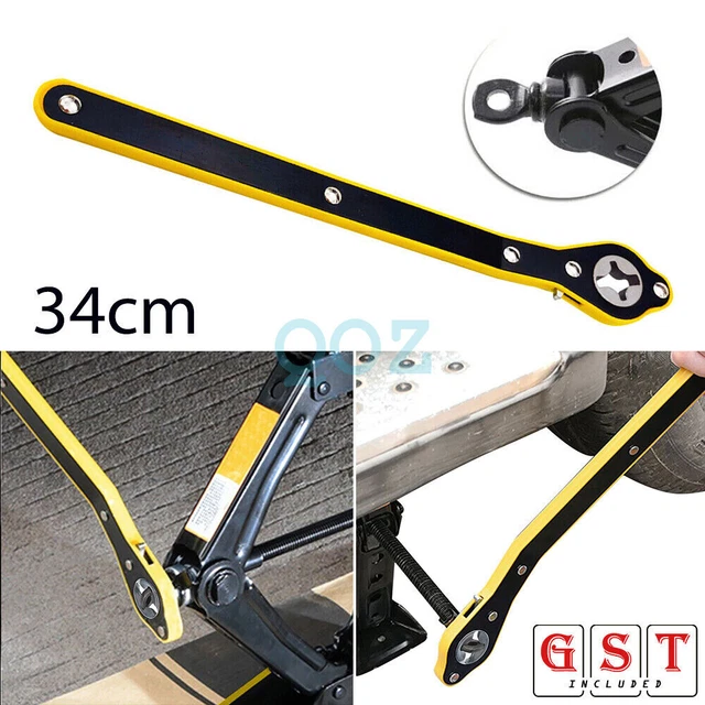 CAR LABORSAVING JACK Ratchet Wrench Wheel Hand Crank Cross Wrench Repair Tool 12.59 PicClick AU