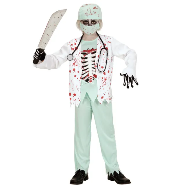 Kinder Zombie Kostüm Doktor Kinderkostüm Chirurg Arzt Halloween Untoter Horror