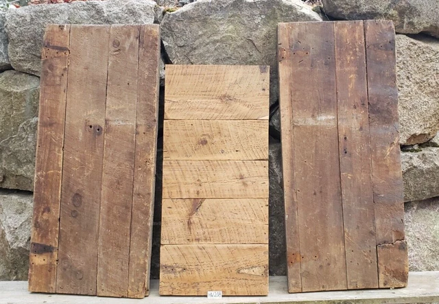 Reclaimed Barn Stable Vent Doors Table Top Rustic Pine Bead Board 2 Ply Thick  7