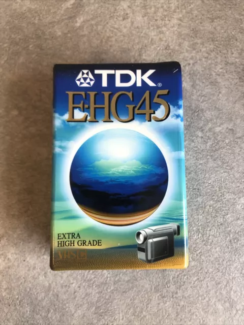 TDK Ehg 45 Casete Cinta de Video Tape VHS C #G2