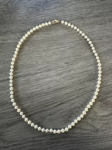 Superbe Collier De Perles véritables - Fermoir en Or 750/1000