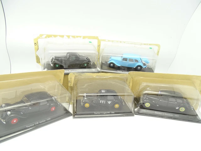 UH / Norev Presse 1/43 - Lot de 5 Citroen Traction F