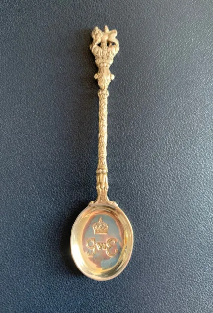 VINTAGE 1937 Giorgio VI Silver Coronation Spoon Corporation di Londra