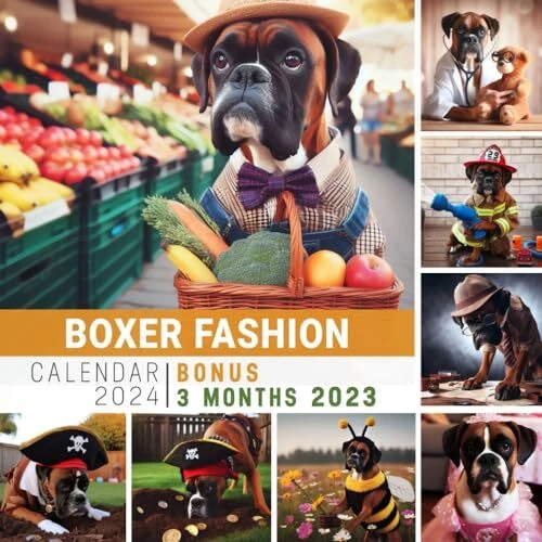 BOXER FASHION CALENDAR 2024 Jan 2024 to Dec 2024 Bonus 3 Months Last