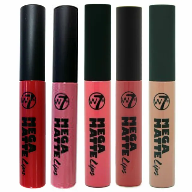W7 Mega Matte Lips Liquid Lipstick Different shades