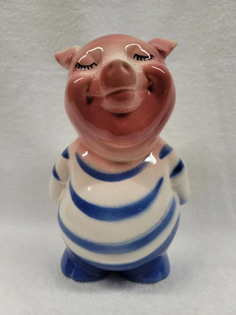 7 1/2" Large Pig Bank By Royal Copley, Royal Windsor, Spaulding