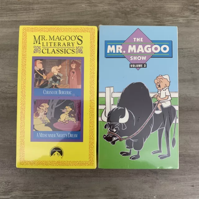 THE MR. MAGOO Show V. 3 & Mr Magoo's Literary Classics VHS Lot of 2 ...