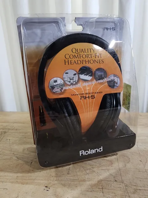 Roland RH-5 Comfort Fit DJ Monitoring Over Ear Headphones for Piano or VDrums