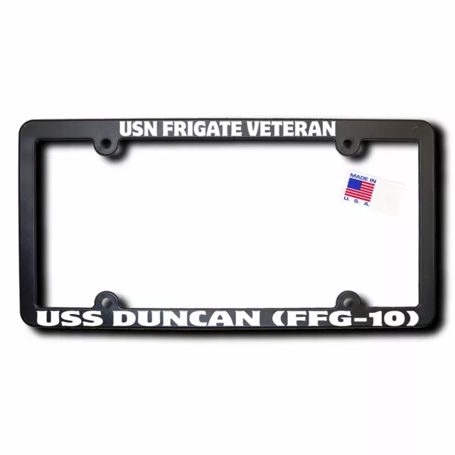 USN FRIGATE VETERAN USS DUNCAN (FFG-10)Frame w/Reflective Text $20.99 ...