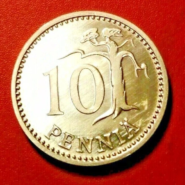 Finland *10 penniä  1987M  - Aluminium *UNC -state**