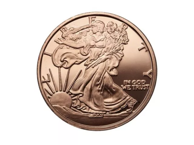 1 oz Walking Liberty Copper Round- Osborne Mint- NEW- Roll Of 20