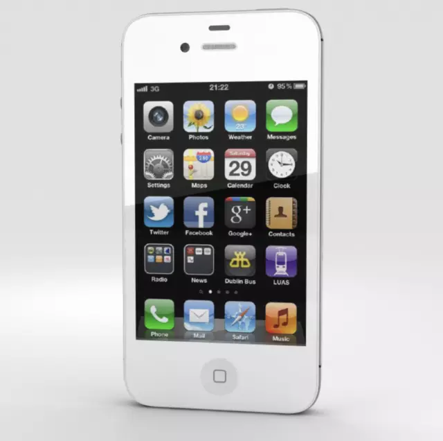 Apple iPhone 4s 8GB Smartphone - White (Unlocked) Very Good Condition