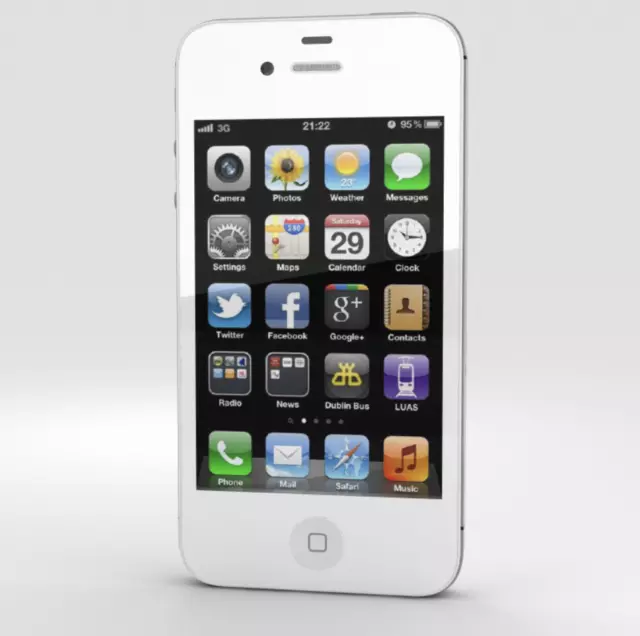 Apple iPhone 4s 8GB Smartphone - White (Vodafone) Very Good Condition