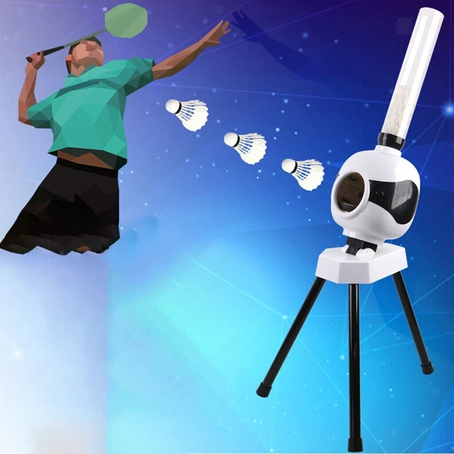 AUTOMATIC BADMINTON SERVE Machine Shuttlecock Launcher Robot Trainer ...