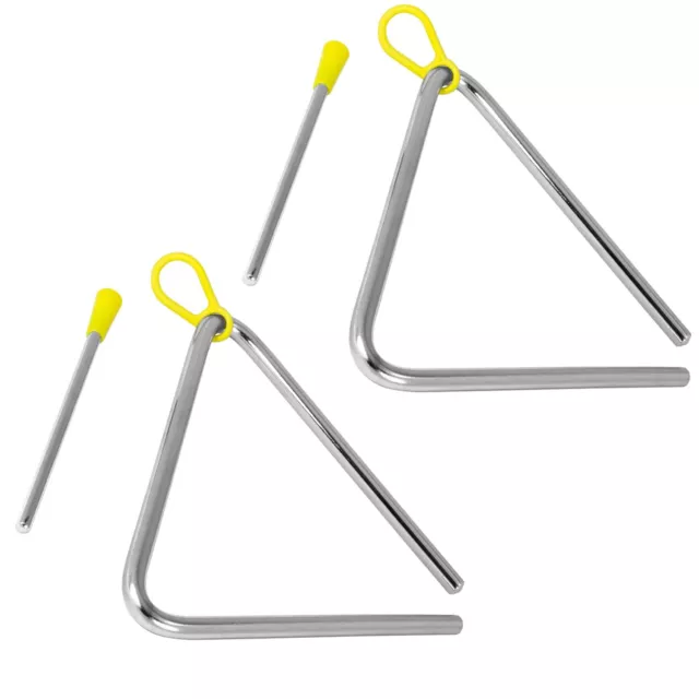 TIGER TRI7-2-MT 15CM Steel Triangle Instrument, Complete with Beater, Pack of 2