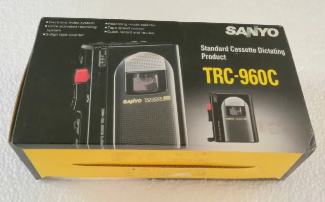 Sanyo TRC960c Standard Cassette Recorder Dictator