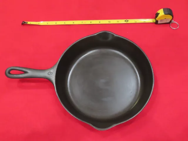 Antique Wagner Ware Cast Iron Skillet #6, #1056J, restored, circa 1920s L12.23