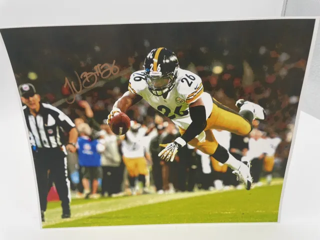 Le'Veon Bell signed Pittsburgh Steelers 8X10 photo picture autograph. Landscape