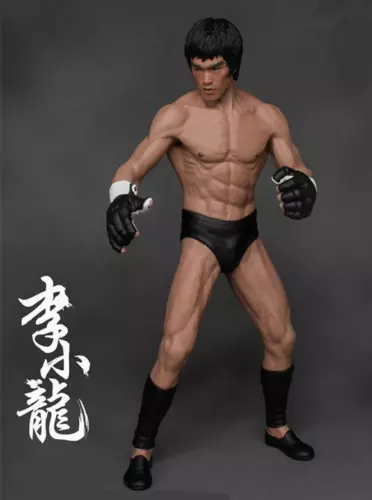 19Cm Kung Fu Bruce Lee Chinese Promoter 1/12 Pvc Action Doll Model Ornament