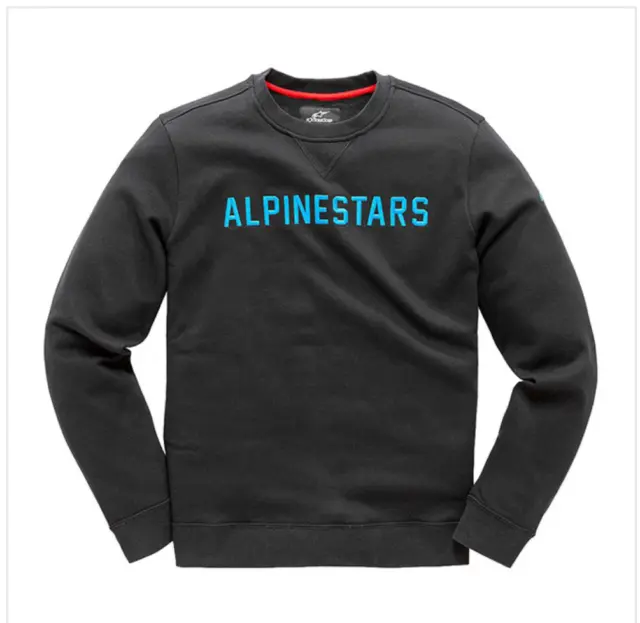 Alpinestars Distance fleece Black sweatshirt -Men Casual Wear Size L, XL and XXL