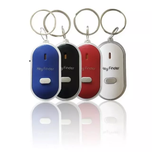 3Stk Schlüsselfinder Pfeifen Whistle mit LED Lampe Schlüssel Key Finder Anhänger