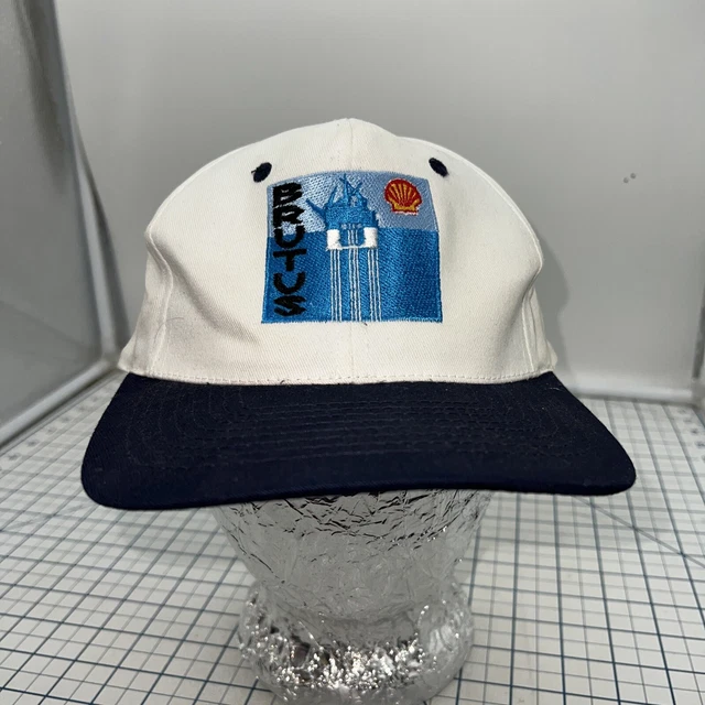 Shell Gas & Oil Brutus Platform Rig New Orleans Louisiana Hat Vintage Snapback