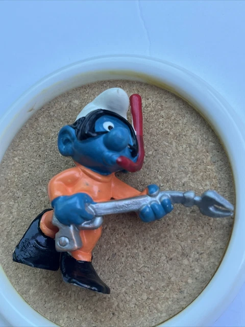 Schleich Schtroumpf Gardien N°20109 – Figurine Vintage Rare Et Très Collectionnable – 5 Cm – Bleu