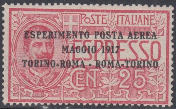 ITALY Sc #C1 CPL VLH -  SPECIAL DELIVERY # E1 OVERPRINTED