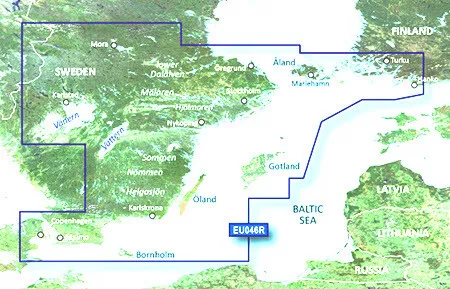 BlueChart g3 HXEU046 Southeast Sweden Baltic Sea for Garmin 2023 microSD+SD Card