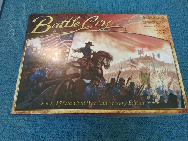 BATTLE CRY 150th Anniversary Edition Board Game, 2010, Unpunched, Complete,Great
