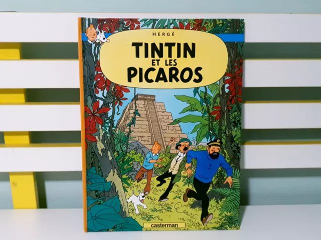 Tintin et Les Picaros! HC French Cartoon Book by Herge