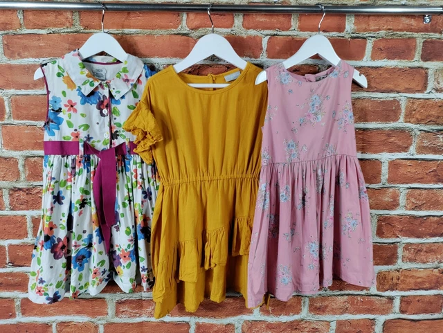 GIRLS BUNDLE AGE 4-5 YEARS MAMAS & PAPAS NEXT etc SUMMER DRESS SET PRETTY 110CM