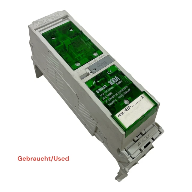 WEBER SILAS SR000A0 100A  NH000/100A/7,5W Sicherung  Sicherungslasttrennschalter