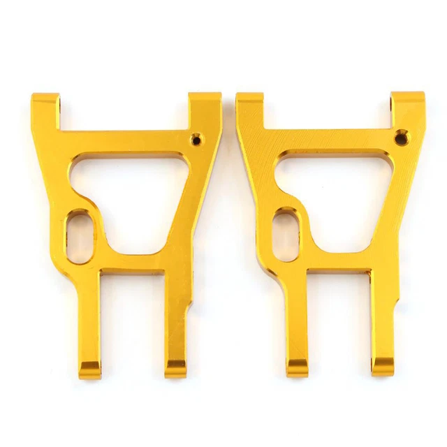 Bras Oscillant Avant Métallique Pour Voiture RC WLtoys 1/14 144001 - Lot De 2 Pièces En Alliage Aluminium - Suspension Avant Légère - 12