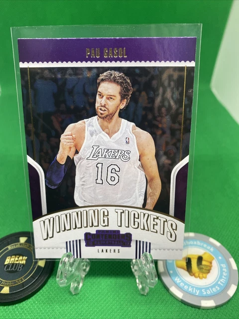 2018-19 Panini Contenders Winning Tickets #7 Pau Gasol LAKERS