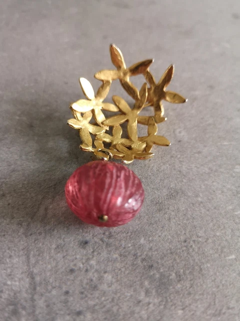 Broche Vintage Créatrice Delphine Nardin - Bijou Moderniste - Occasion