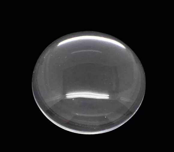 ❤ Clear Transparent Round Glass Dome Seal Flatback Cabochon 8mm - 30mm UK ❤