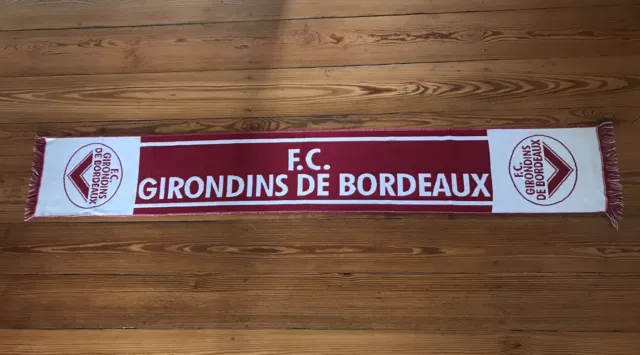 Écharpe de football vintage FC Girondins de Bordeaux années 90