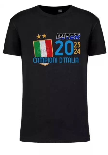 T-Shirt Maglia Inter campione d'Italia 2024 maglietta idea regalo Uomo