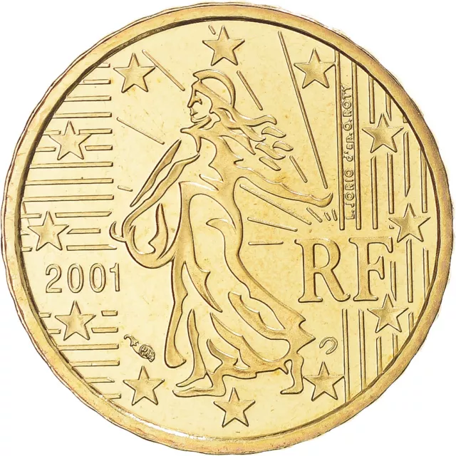 [#1046116] France, 10 Euro Cent, 2001, Paris, FDC, Laiton, Gadoury:4., KM:1285