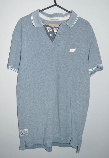 DRIFT KING CLASSIC Edition Mens Grey Cotton Polo T Shirt Size