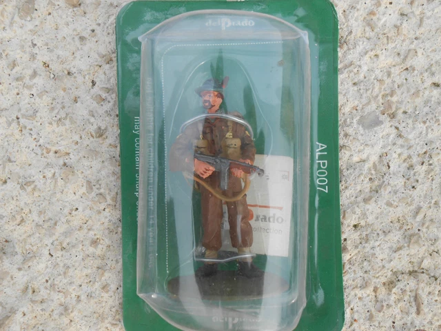 Figurine Collection Del Prado plomb Lieutenant Alpin Allemand Balkans