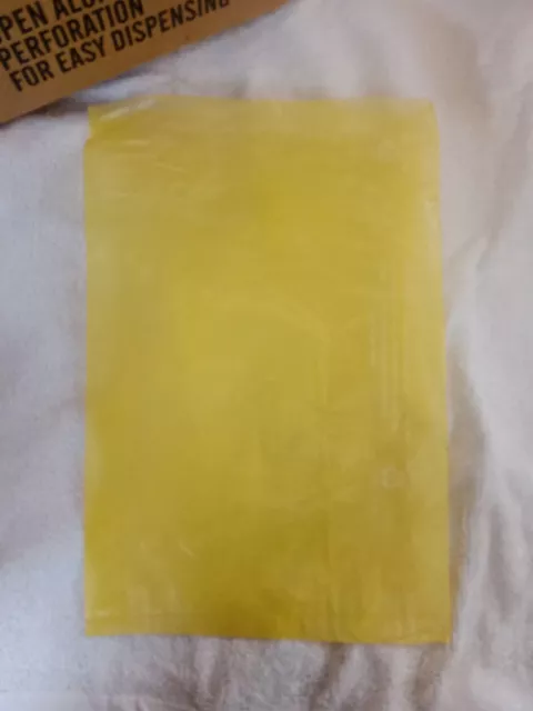 Embossed Hi-Density Polyethylene Merchandise Bags Yellow 6.25X9.25"