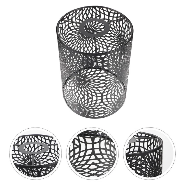 Paralume In Plastica A Tamburo - Sostitutivo Per Lampade Da Comodino, Sospensione E Tavolo (11x10cm, 4 Pezzi) - Foto 2