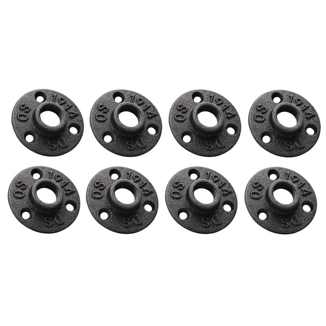 1/2 Inches Malleable Cast Iron Pipe Flange, 1/2 Inches Black Pipe Threaded K6D8